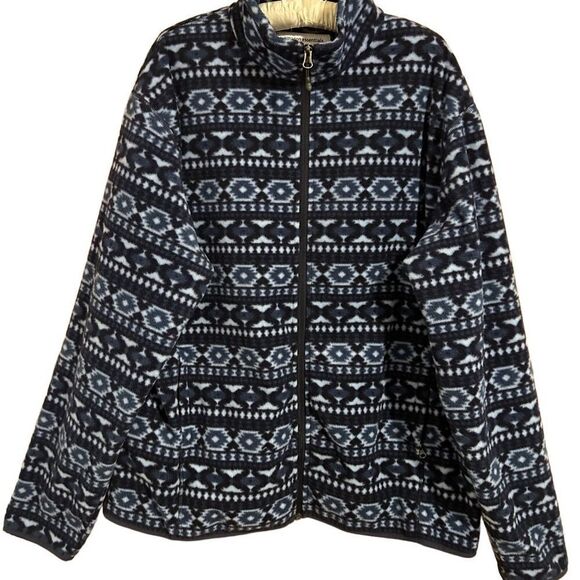 Women’s Size XL Blue Fleece Jacket Zip Up Amazon Essentials - Picture 1 of 13